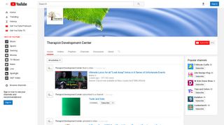 Therapist Development Center - YouTube