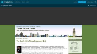 The Death of the Times Crossword Club: times_xwd_times