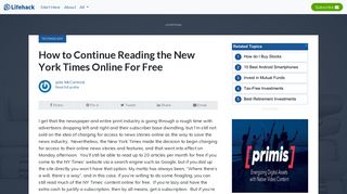 How to Continue Reading the New York Times Online For Free