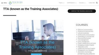 TTA (known as the Training Associates) - Training Industry