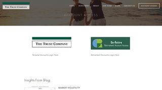 Account Access — The Trust Company