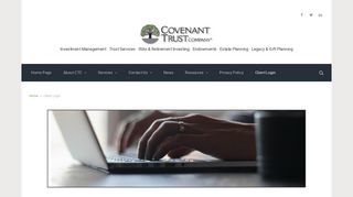 Client Login – Covenant Trust Company