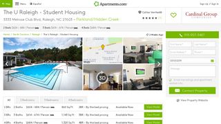 The U Raleigh - Student Housing Apartments - Raleigh, NC ...