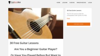 30 Free Guitar Lessons Inside the Unstoppable Guitar System