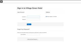 Sign in to Village Green Hotel - Village Green Hotel :: Login