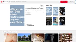 TheVillages.net - Login - Email, tee-times, computer support ... - Pinterest