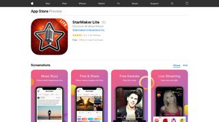 StarMaker Lite on the App Store - iTunes - Apple