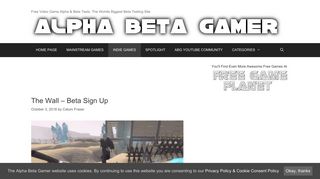 The Wall – Beta Sign Up | Alpha Beta Gamer
