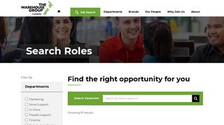 Search Retail Jobs and Careers at The Warehouse Group