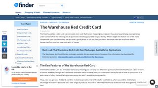 The Warehouse Red Credit Card | finder NZ - Finder.com