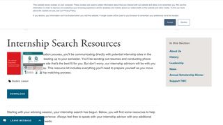 Internship Search Resources | The Washington Center