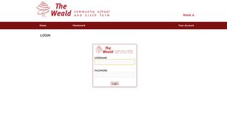 Your Account - The Weald School