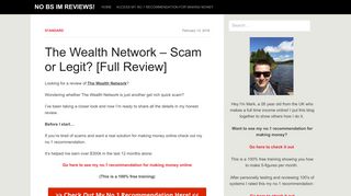The Wealth Network – Scam or Legit? [Full Review] - No BS IM Reviews!