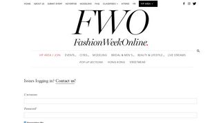 Login | Fashion Week Online®