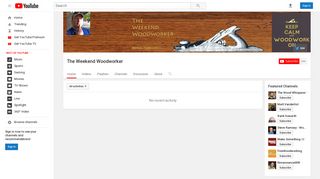 The Weekend Woodworker - YouTube