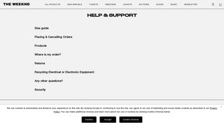 Help & Support - Weeknd