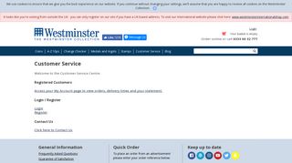 Customer Service - The Westminster Collection