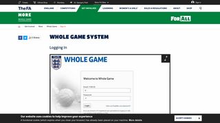 Whole Game System - The website for the English football association ...
