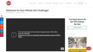 Your Whole Life Challenge!