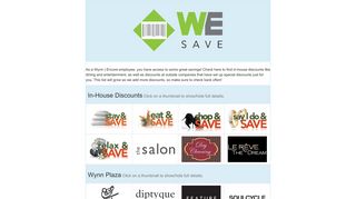 WE Save - The Wire Sign-In - Wynn Resorts