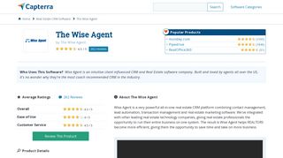 The Wise Agent Reviews and Pricing - 2019 - Capterra
