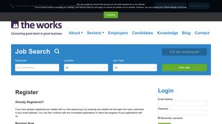 Login/Register - The Works Recruitment