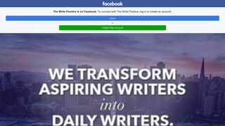 The Write Practice - Home - Facebook Touch