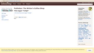 The Writer's Coffee Shop | LibraryThing for Publishers