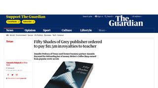 Fifty Shades of Grey publisher ordered to pay $11.5m in royalties to ...