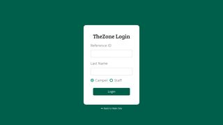 The Zone: Log in