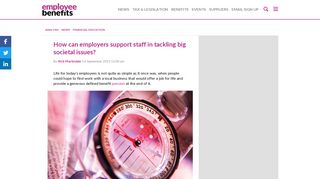 How can employers support staff in tackling big ... - Employee Benefits