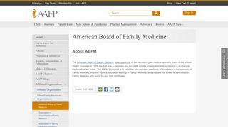 American Board of Family Medicine - AAFP