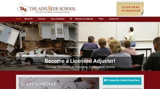 The Adjuster School: Home