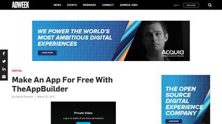 Make An App For Free With TheAppBuilder – Adweek
