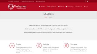 Students : Thebarton Senior College