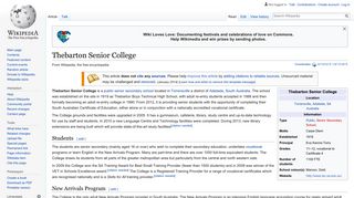Thebarton Senior College - Wikipedia