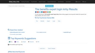 The benefits expert login kirby Results For Websites Listing