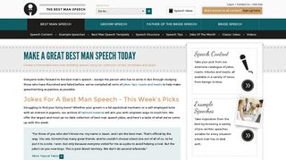 Best Man Speeches, Examples and Ideas from TheBestManSpeech.com
