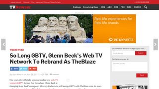 So Long GBTV, Glenn Beck's Web TV Network To Rebrand As ...