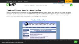 The Candid Board Members Area Preview - Rabbits Reviews
