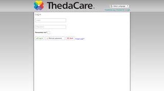 Log in | ThedaCare Personal Health Assessment!