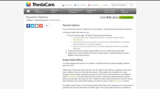 Payment Options | ThedaCare