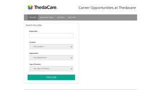 Find Jobs - Greentree Systems Candidate Self-Service - ThedaCare