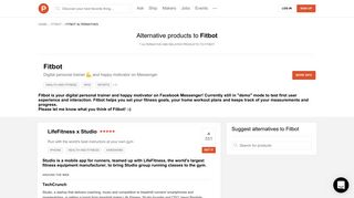 7 Alternatives to Fitbot | Product Hunt