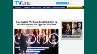 Fox Orders The Four, Singing Show in Which Viewers Vie ... - TVLine
