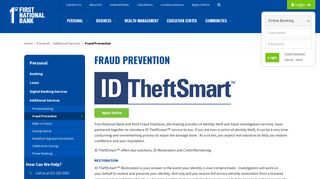 Fraud Prevention | ID Restoring & Monitoring | First National Bank