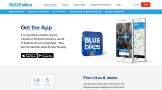 Get the App | Blue Bikes Boston