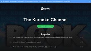 The Karaoke Channel on Spotify