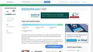 Access thelistonline.com. Login