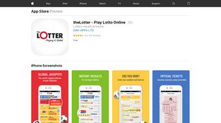theLotter - Play Lotto Online on the App Store - iTunes - Apple